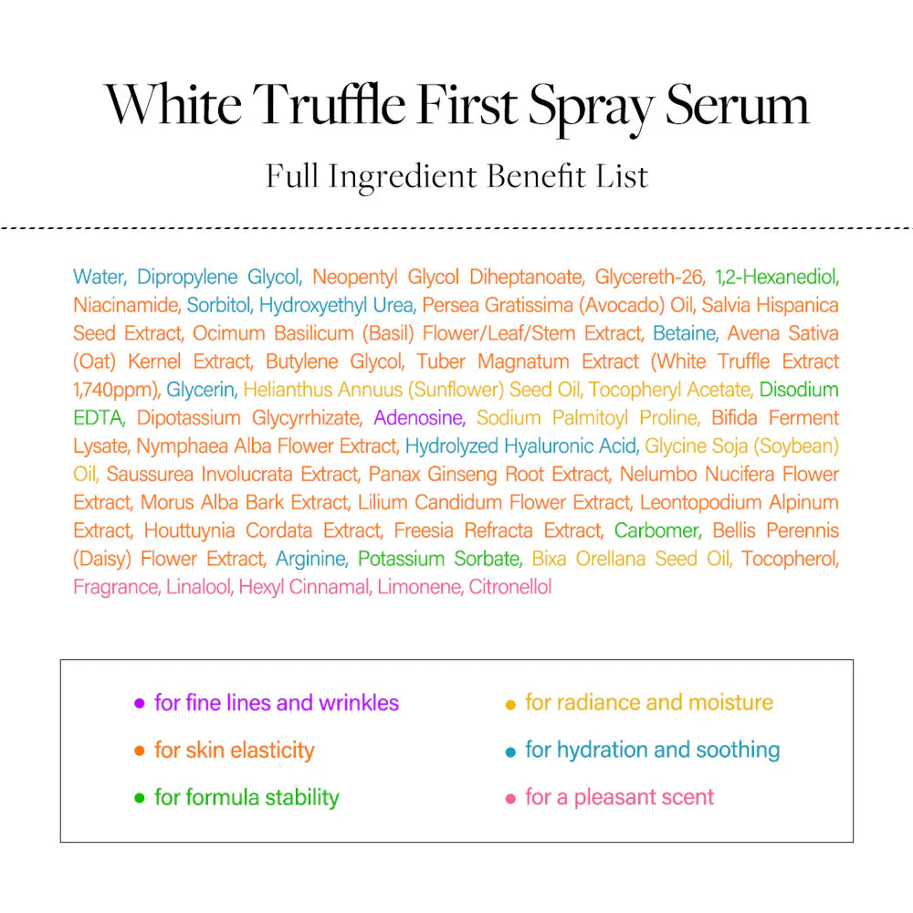 White Truffle First Spray Serum - Jjoseon Beauty