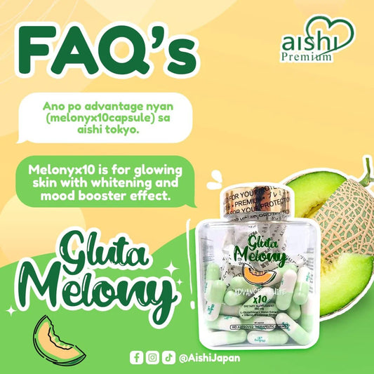 Aishi Premium Gluta Melony Advanced White X10 Dewy Demure Australia
