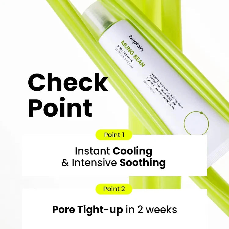 BEPLAIN Mung Bean Pore Tight-up Soothing Cream
