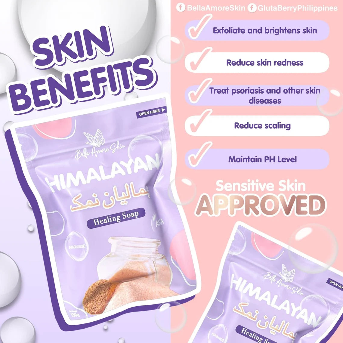 Bella Amore Skin Himalayan Brightening Soap DewyDemure Australia