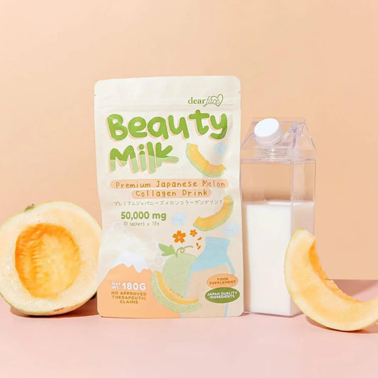 DEAR FACE Beauty Milk Melon Collagen Drink Dewy Demure Australia