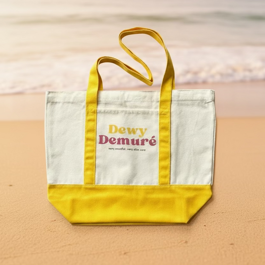 Dewy Demure Yellow Tote Bag Australia