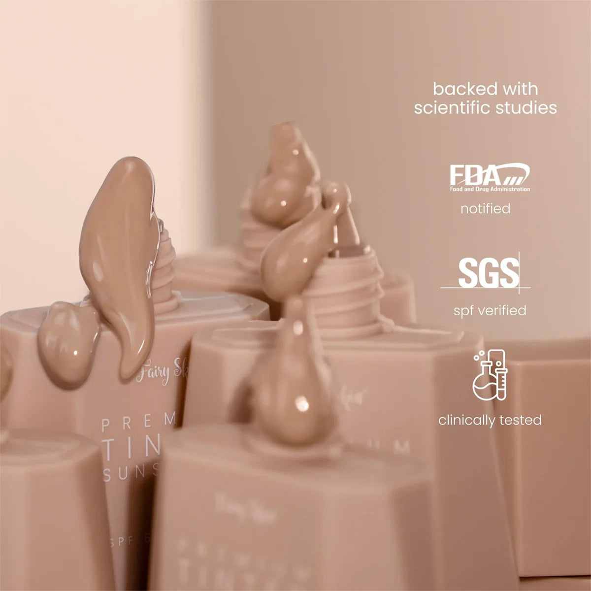 Fairy Skin Premium Tinted Sunscreen Dewy Demure Australia