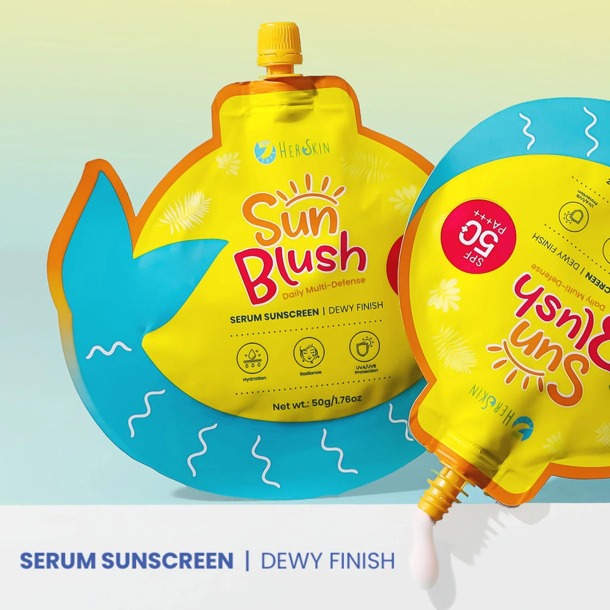 HERSKIN Sun Blush Daily Multi Defense Serum Sunscreen SPF 50 PA++++ Dewy Demure Australia