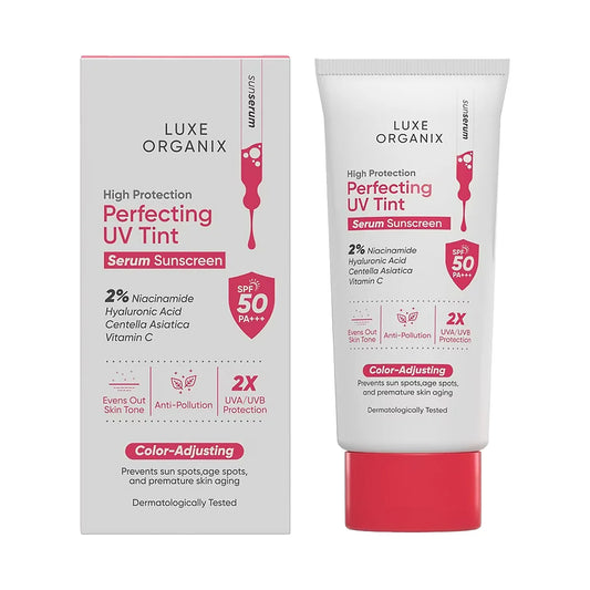 Luxe Organix High Protection Perfecting UV Tint Serum Sunscreen DewyDemure Australia
