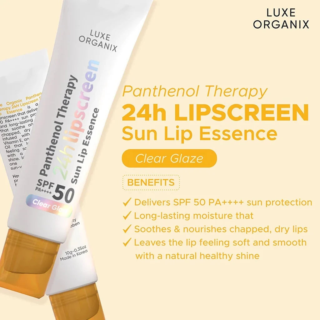 Luxe Organix Panthenol Therapy 24H Lipscreen Sun Lip Essence Dewy Dewy Australia