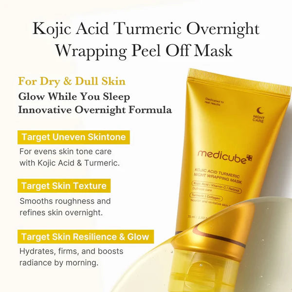Medicube Kojic Acid Turmeric Night Wrapping Mask Dewy Demure Australia