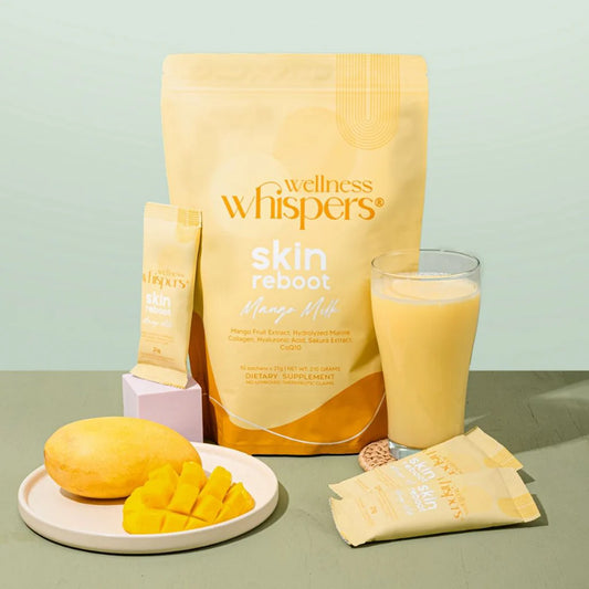 Wellness Whispers Skin Reboot Mango Milk Dewy Demure Australia