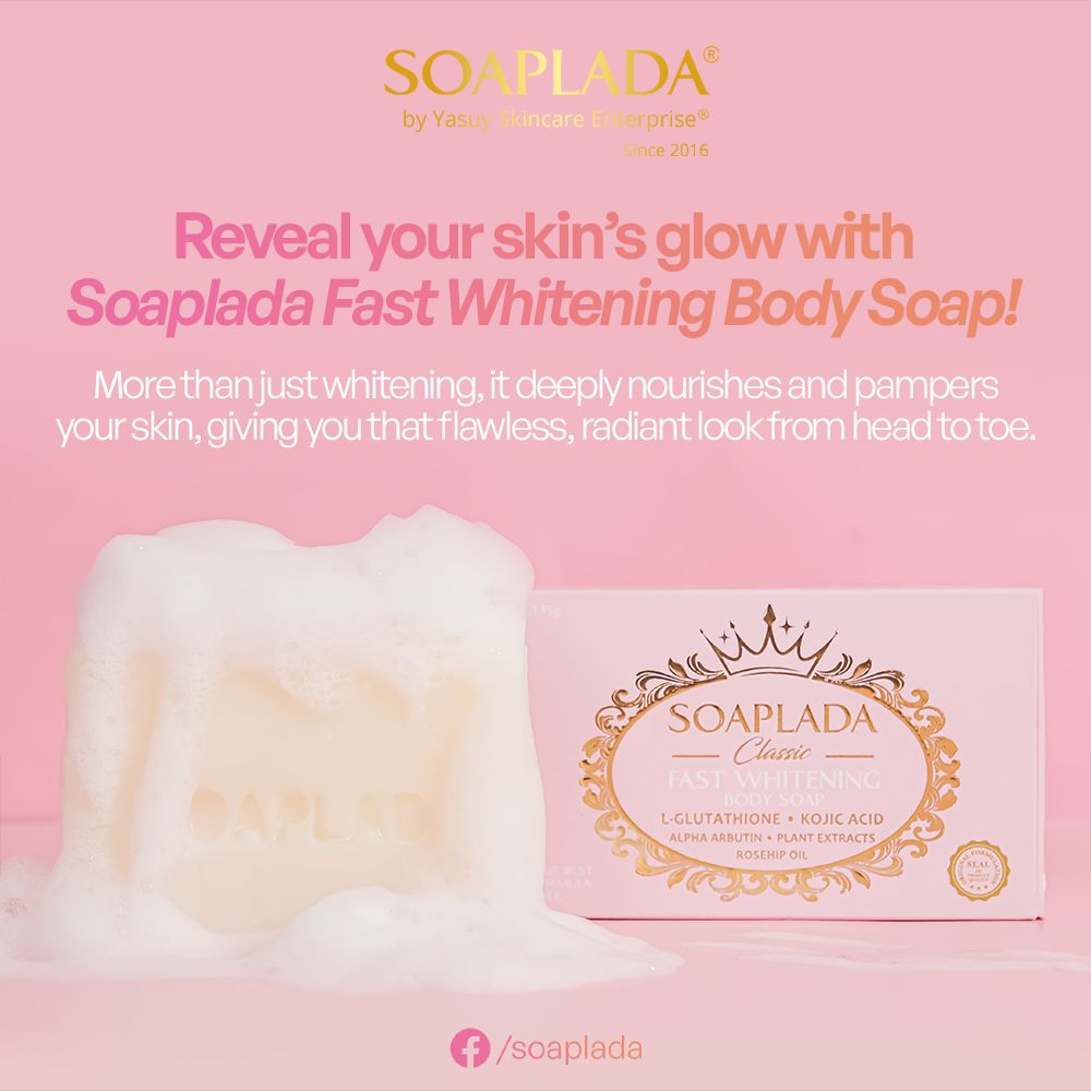 YASUY Soaplada Classic Fast Whitening Soap Dewy Demure Australia