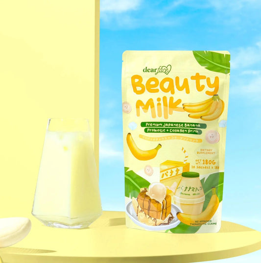 Beauty Milk Banana Probiotic Drink