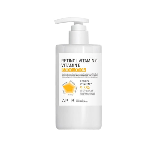 White skincare bottle with pump and label on a white background