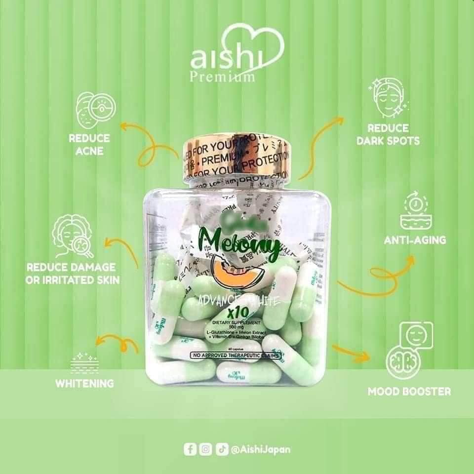 Aishi Premium Gluta Melony Advanced White X10 Dewy Demure Australia