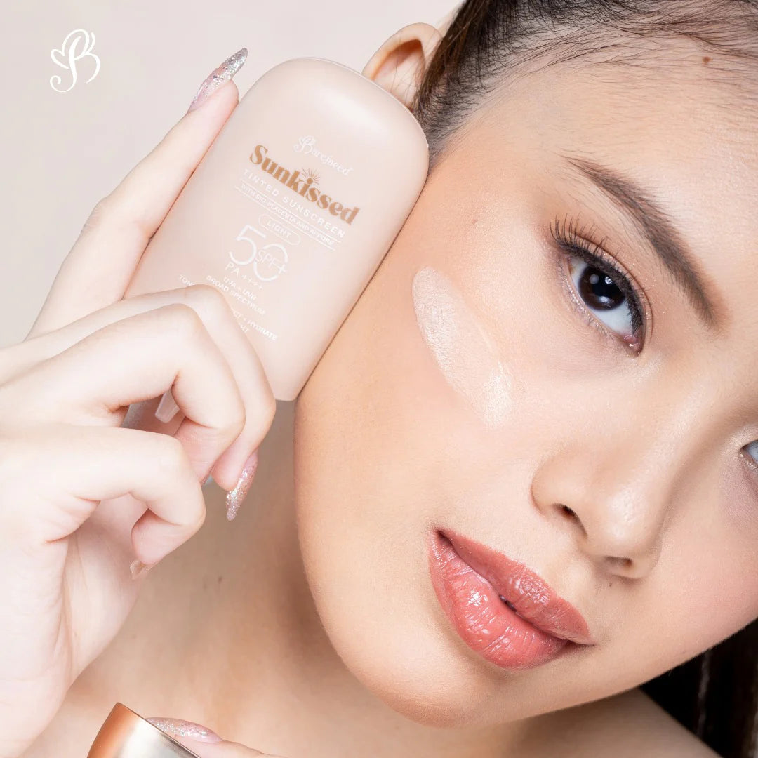 BAREFACED Sunkissed Tinted Sunscreen (Light) Dewy Demure Australia