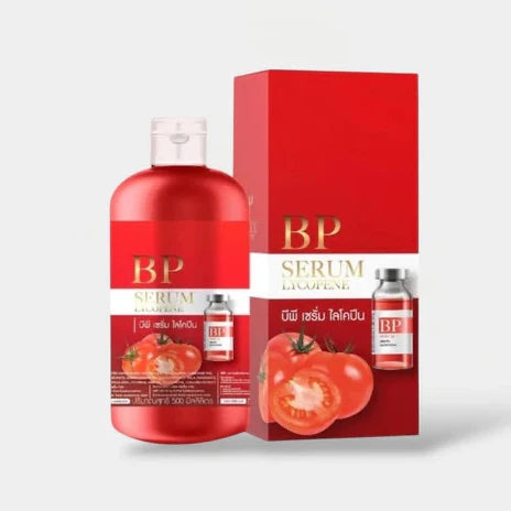 BP Serum bottle and packaging on a white background