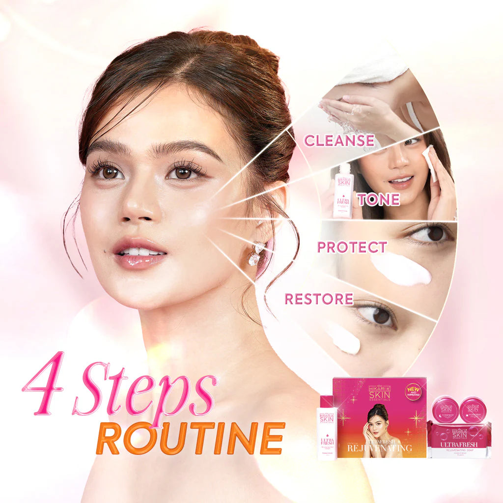 Beauty&U Hikari Skin Essentials Ultra Fresh Premium Rejuvenating Set Dewy Demure Australia