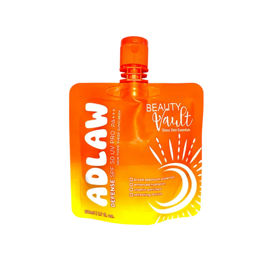 Beauty Vault Adlaw Defense Sheer Sunscreen Dewy Demure Australia