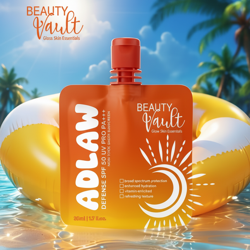 Beauty Vault Adlaw Defense Sheer Sunscreen Dewy Demure Australia 