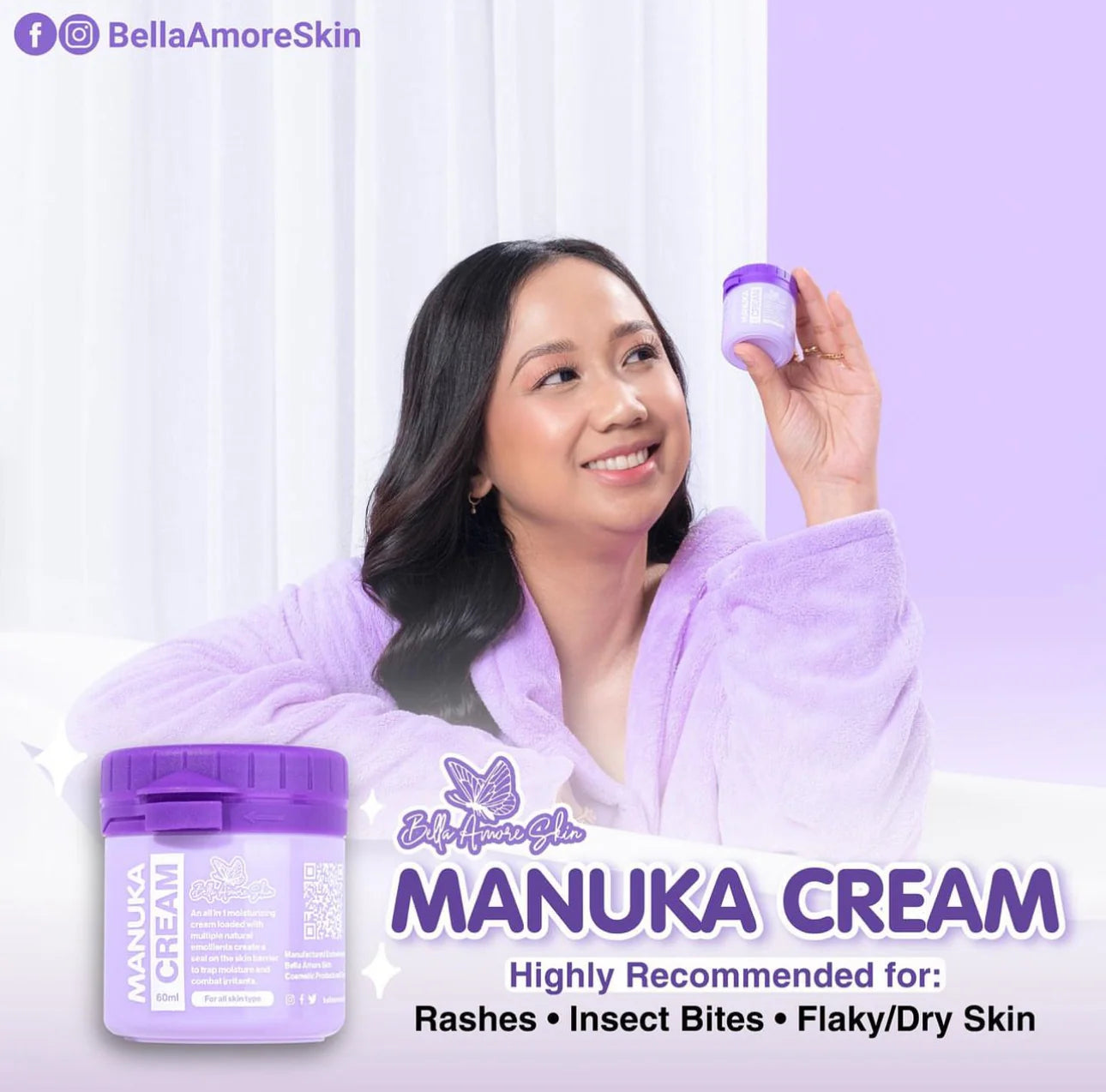 Bella Amore Skin Manuka Cream DewyDemure Australia