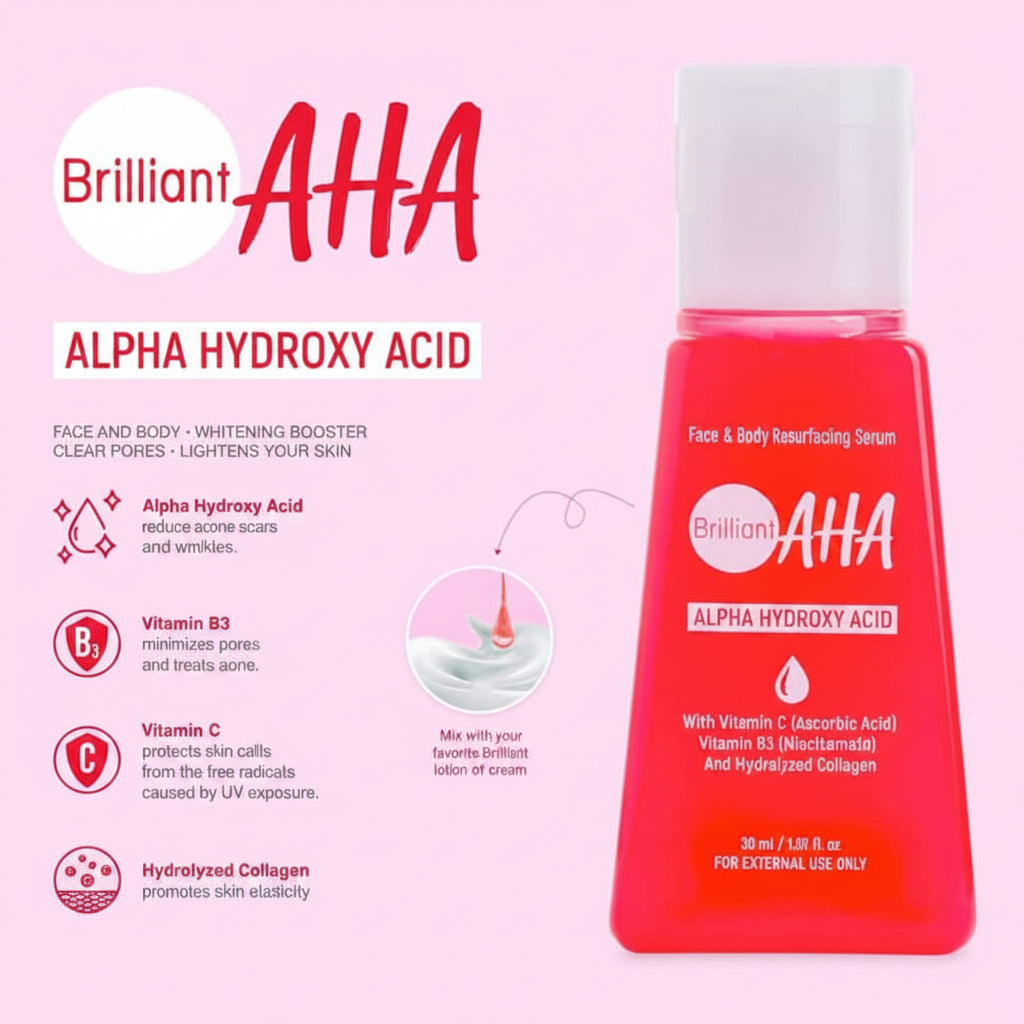 Brilliant Skin Essentials AHA Alpha Hydroxy Acid Serum Dewy Demure Australia