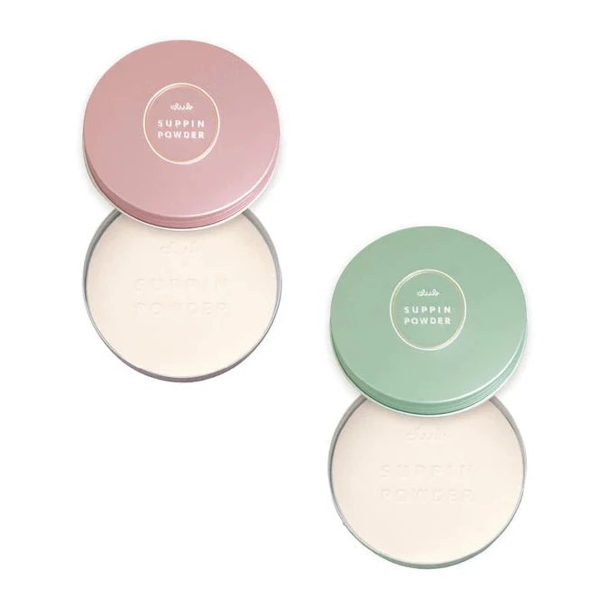 Club Suppin Powder Dewy Demure Australia pink and green