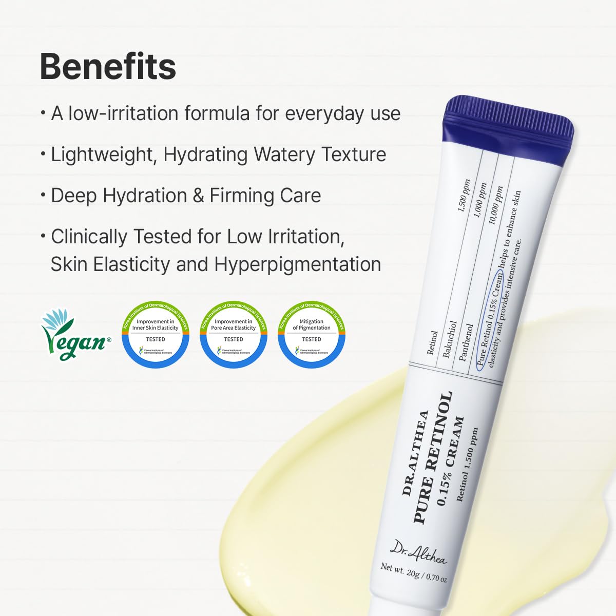 DR. ALTHEA Pure Retinol 0.15% Cream Dewy Demure Australia