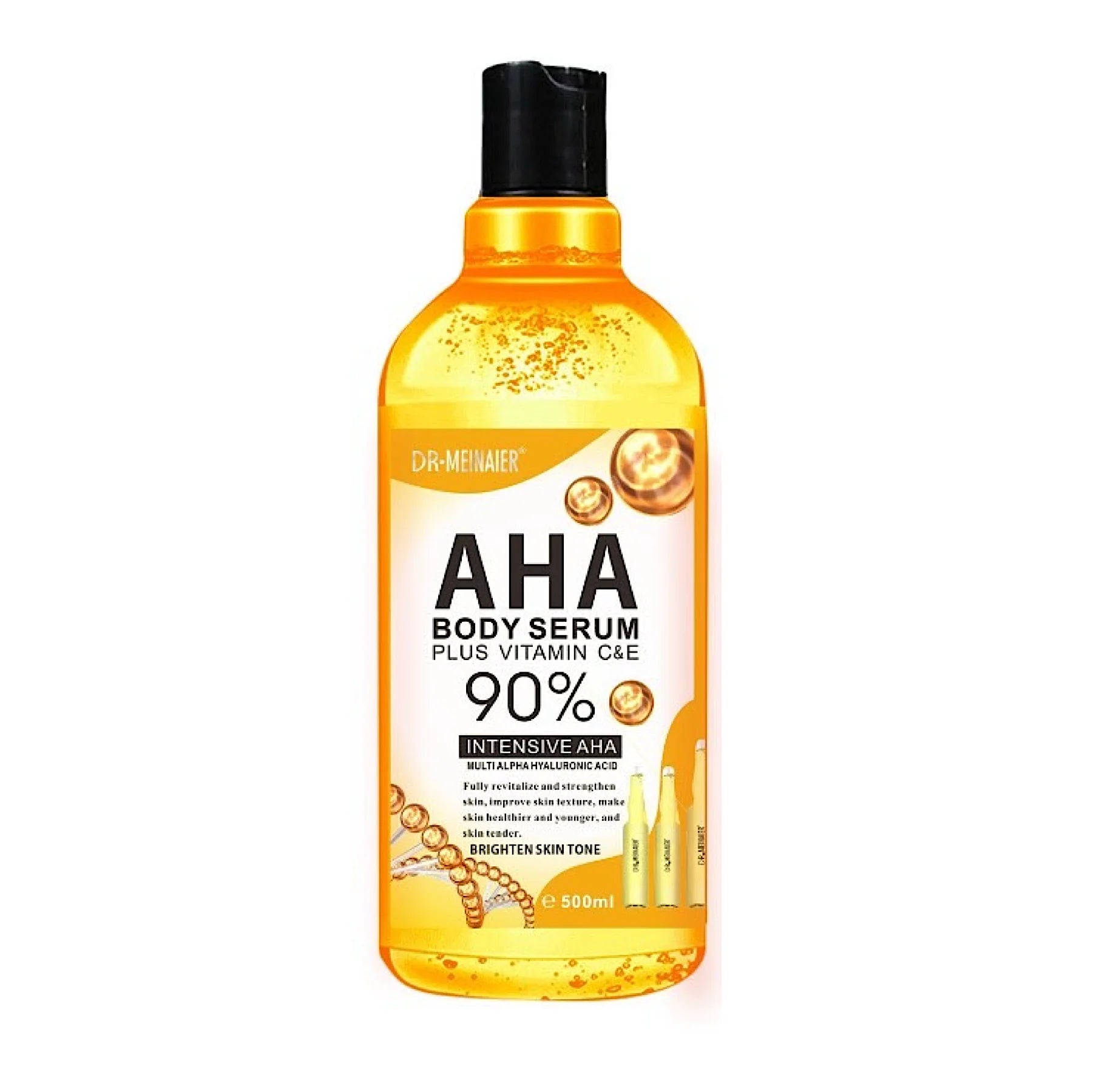 Dr. Morepen AHA Body Serum bottle on a white background