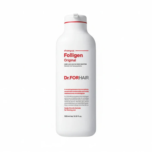 Dr. For Hair Folligen Original shampoo bottle on a white background