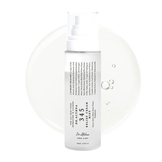 Clear bottle with a white label on a white background