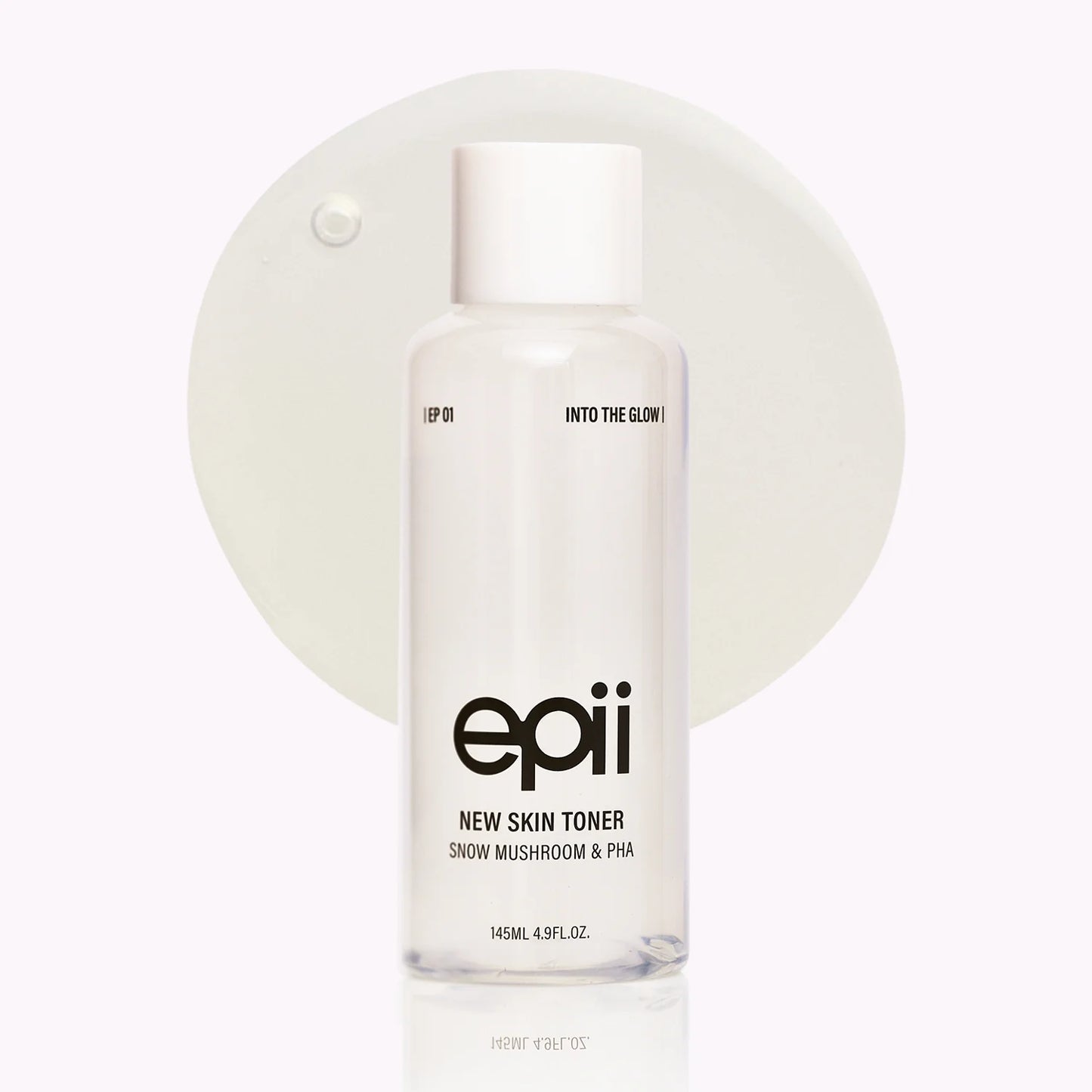 E皮i新肌肤爽肤水瓶子，背景为白色 EPII New Skin Toner Snow Mushroom & PHA Dewy Demure Australia