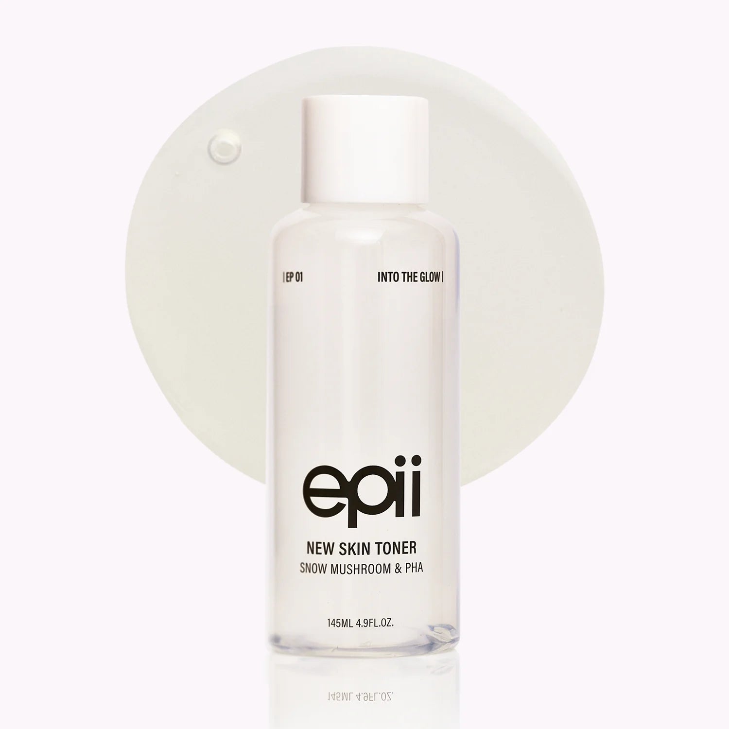 E皮i新肌肤爽肤水瓶子，背景为白色 EPII New Skin Toner Snow Mushroom & PHA Dewy Demure Australia