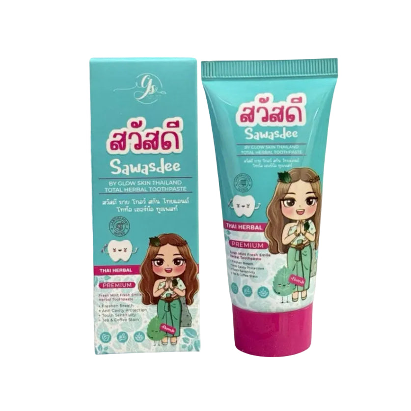 GLOW SKIN THAILAND Sawasdee Herbal Whitening Toothpaste