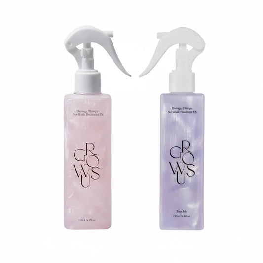 Two spray bottles with 'Cruelty Free' text on a white background