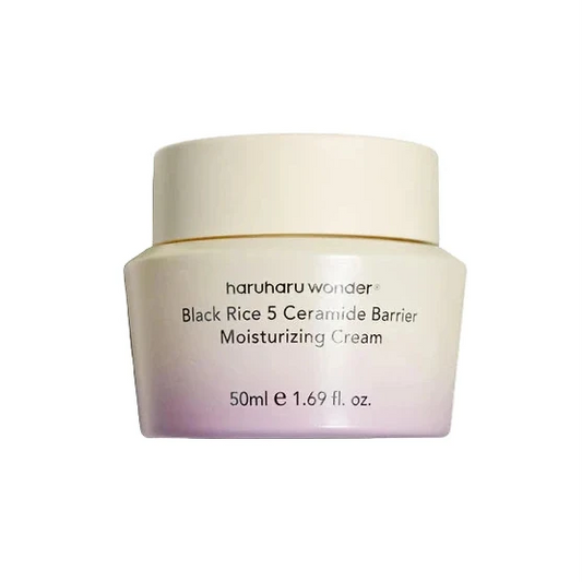Haruharu Wonder moisturizing cream jar on a white background