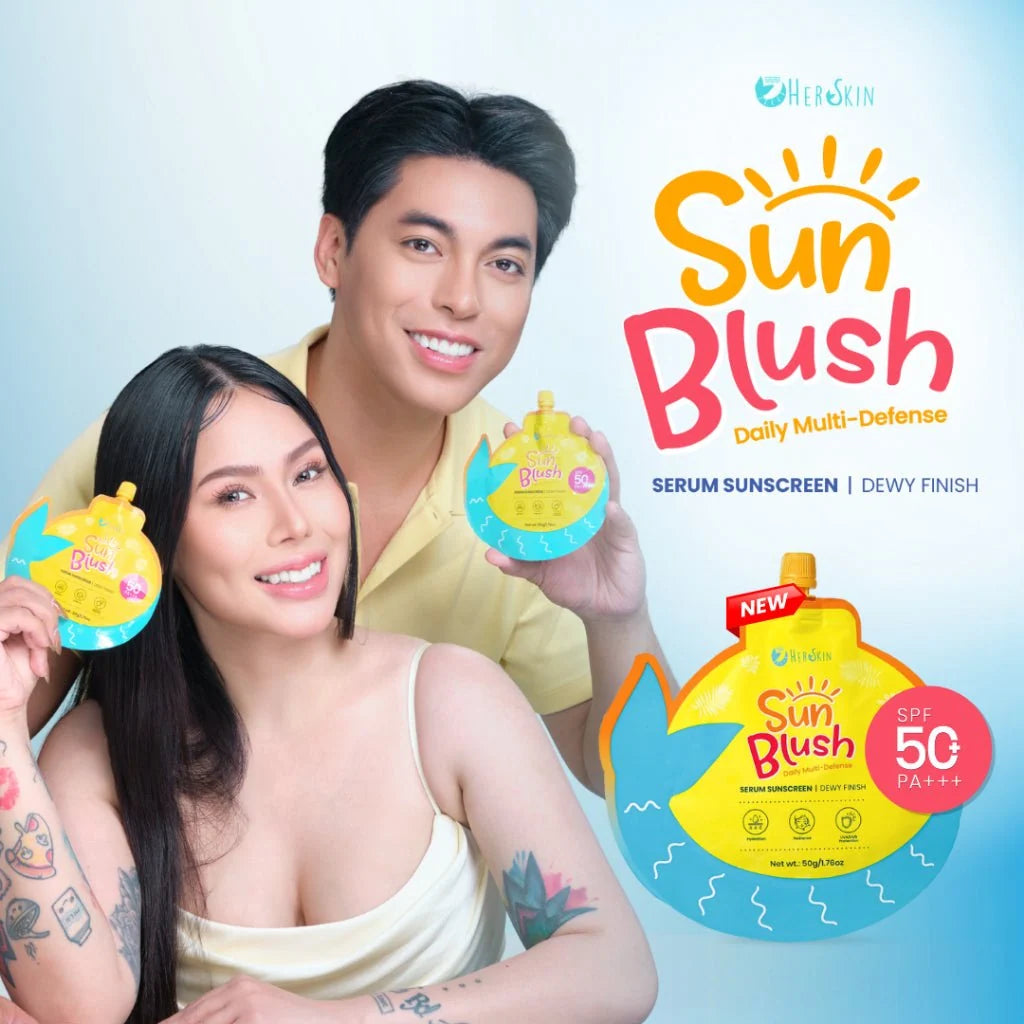HERSKIN Sun Blush Daily Multi Defense Serum Sunscreen SPF 50 PA++++ Dewy Demure Australia