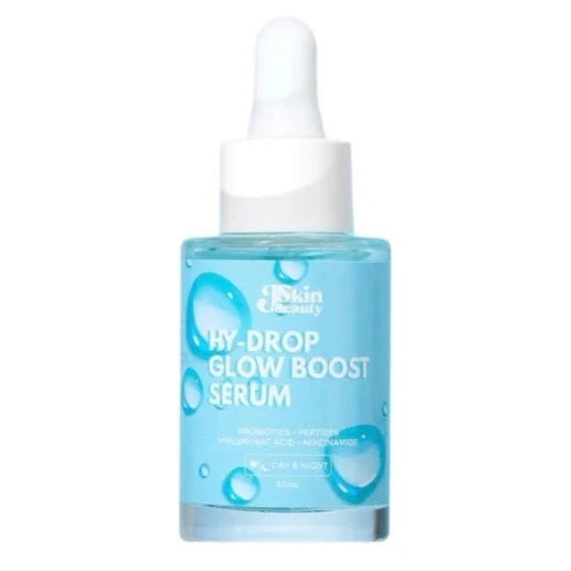 Hy-Drop Glow Boost Serum bottle on a white background