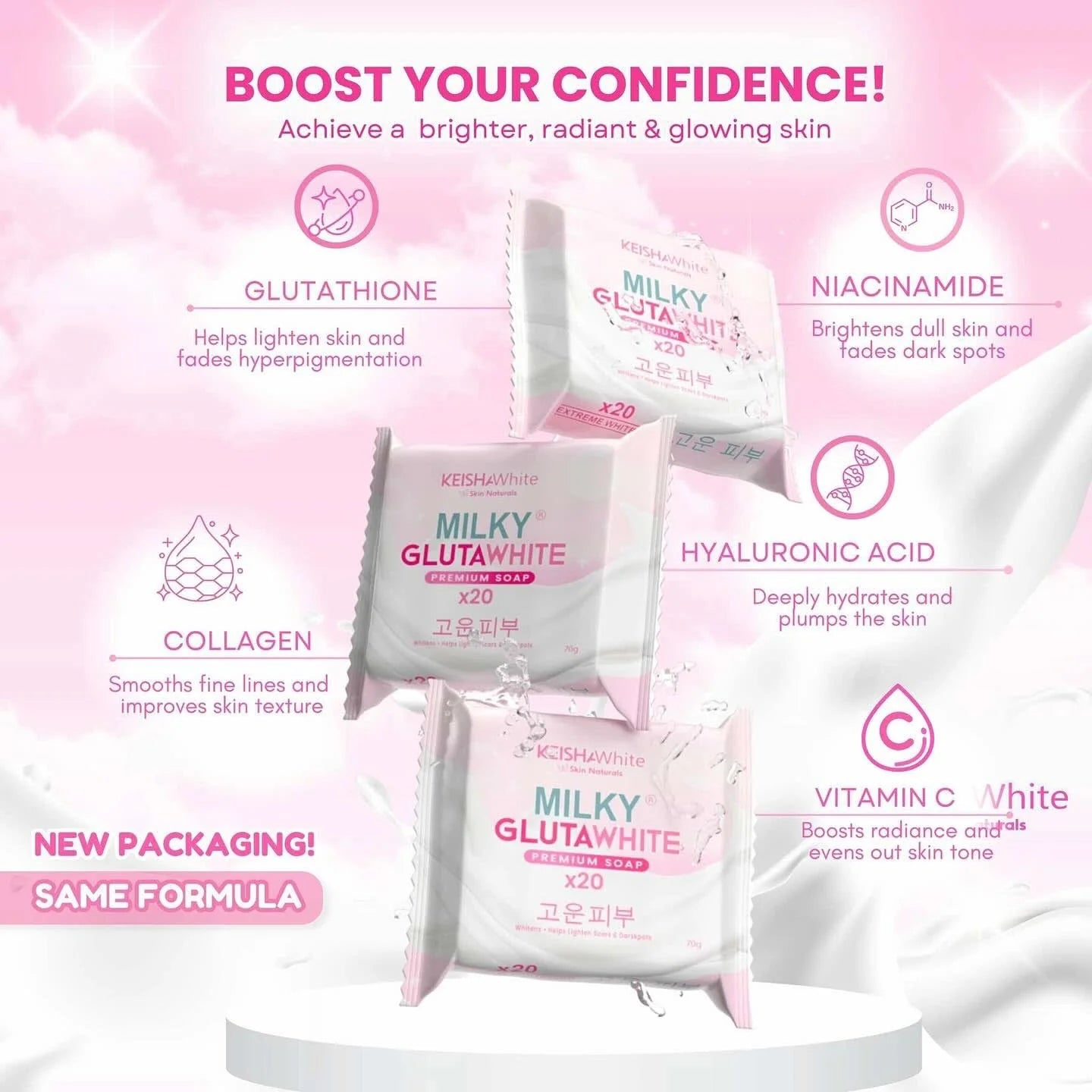 milky glutathione soap KEISHA WHITE Milky Glutawhite Premium Soap – Dewy Demure