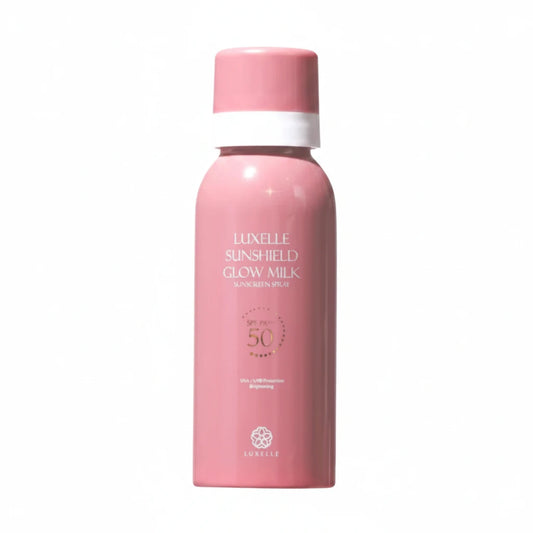 LUXELLE Sunshield Glow Milk Sunscreen Spray Dewy Demure Australia