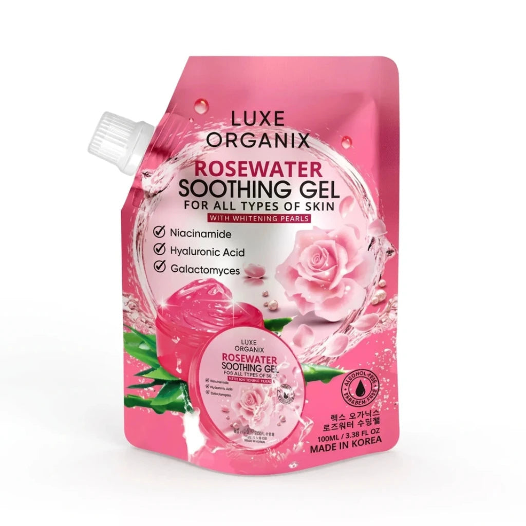 LUXE ORGANIX Rosewater Soothing Gel Dewy Demure Australia 