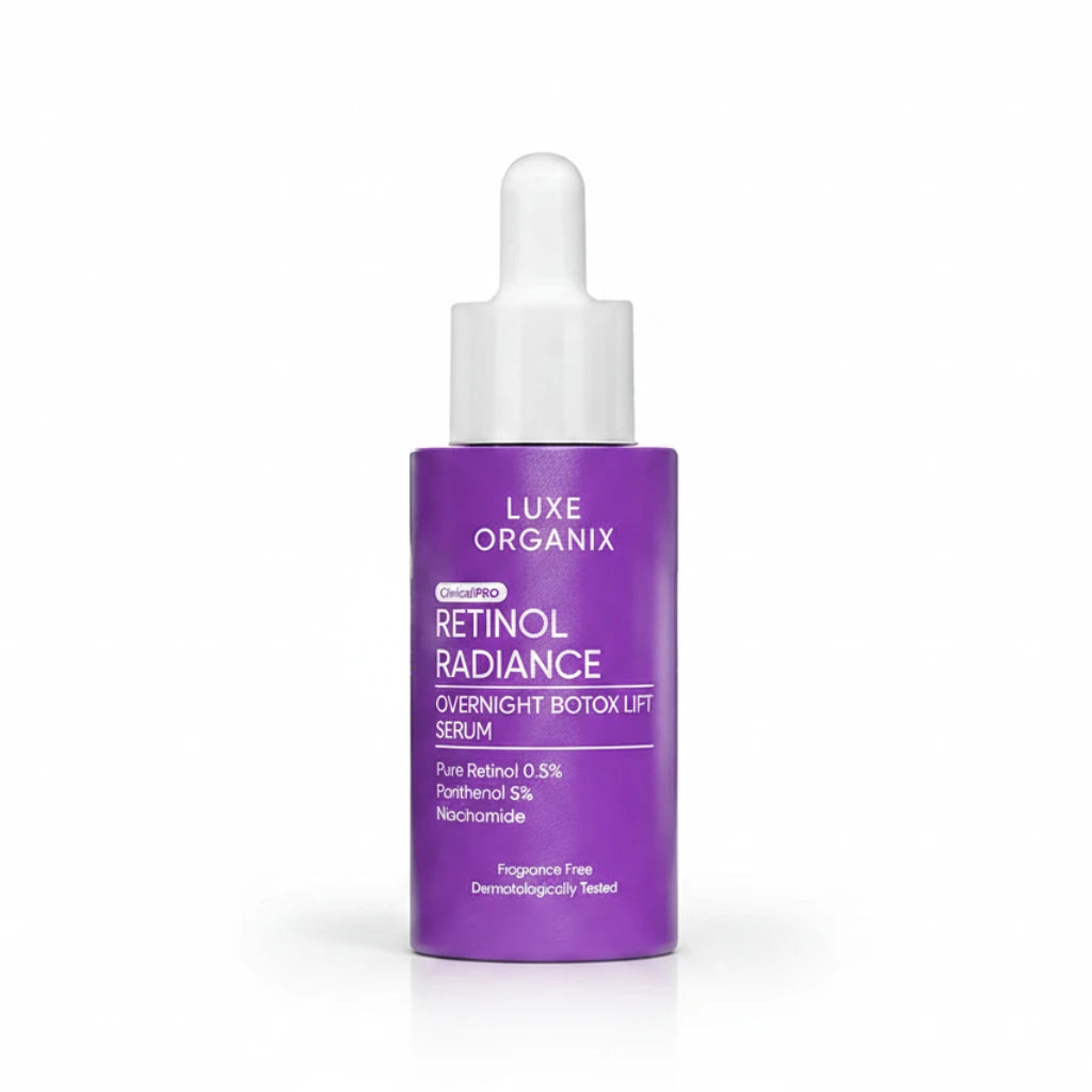  Luxe Organix Clinical Pro Retinol Radiance Overnight Botox Lift Serum Dewy Demure Australia New