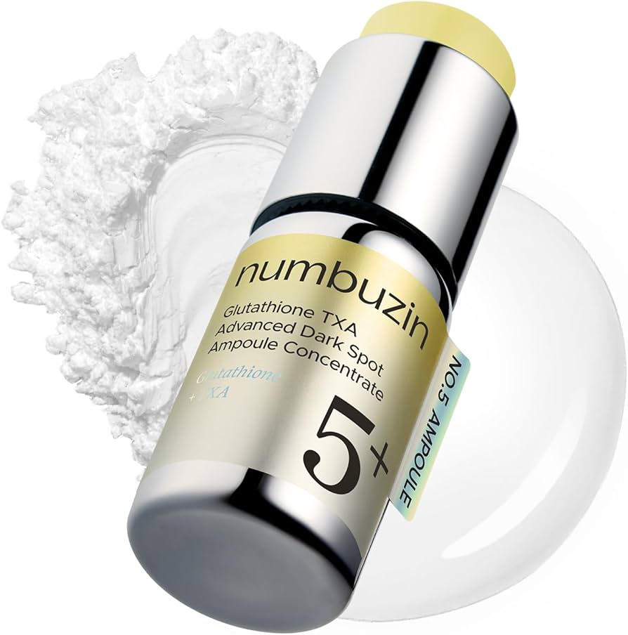 Skincare product with 'numbuzin' branding on a white background