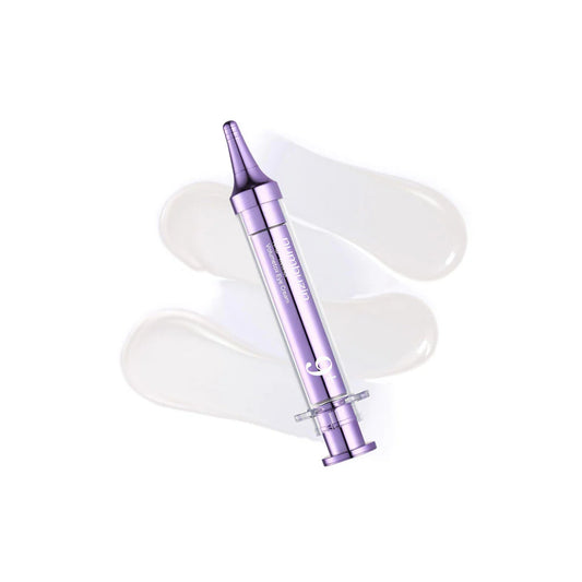 Purple skincare device on a white background