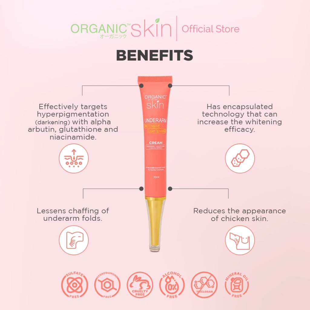 ORGANIC SKIN Underarm Intensive Lightening Cream Dewy Demure Australia