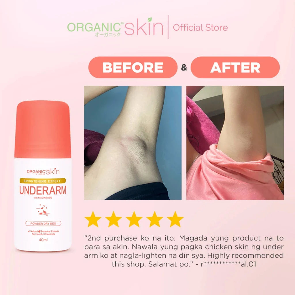 Organic Skin Intensive Whitening Powder Dry Deo