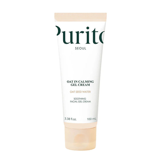 Tube of Purito Oat In Calming Gel Cream on a white background