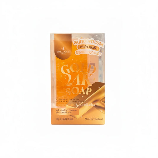 Box of Gold 24K Soap with branding on a white background