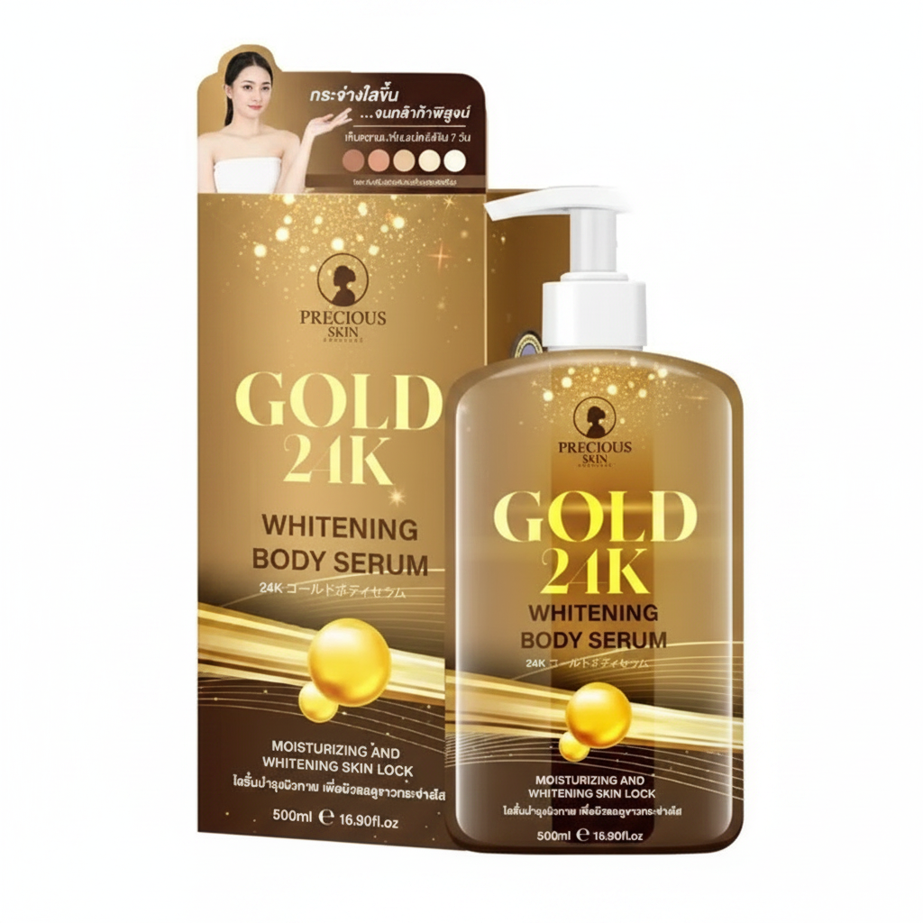 Precious Skin Thailand Gold 24K Whitening Body Serum Dewy Demure Australia
