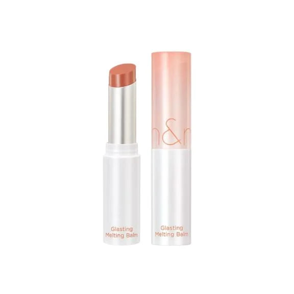 A collection of lip balms in various shades ranging from pink to red, each tube labeled with the brand name.