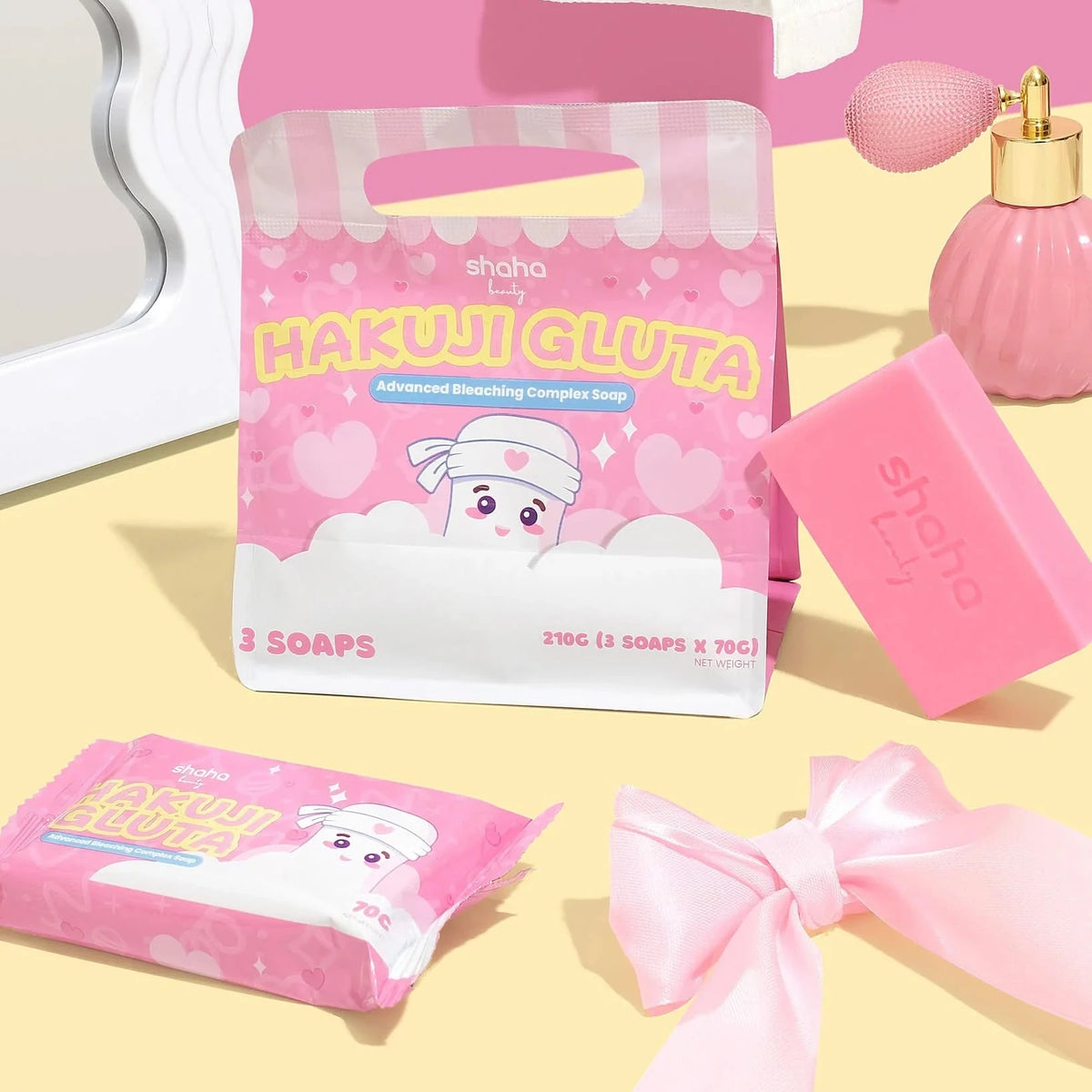 SHAHA BEAUTY Hakuji Gluta Advance Bleaching Complex Soap Dewy Demure Australia