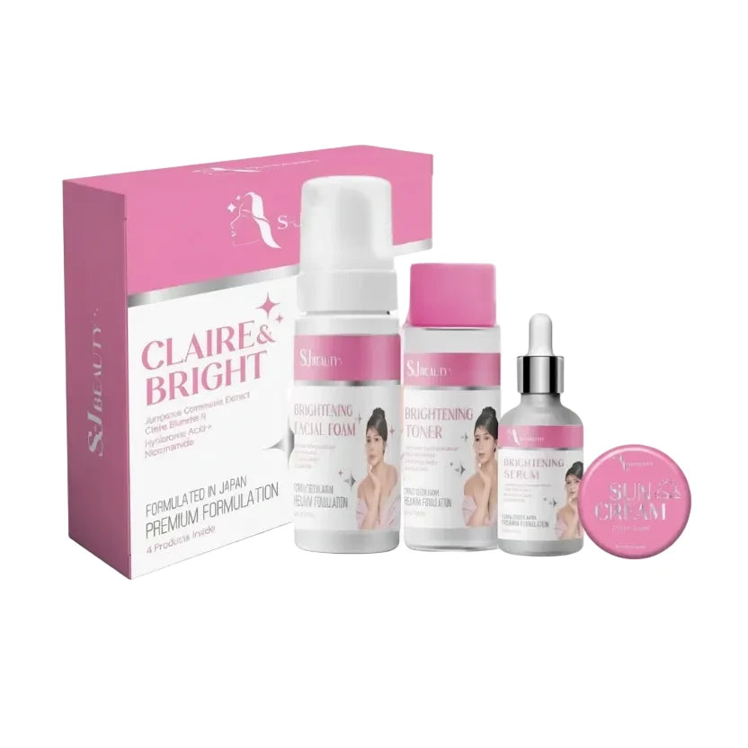 S and J Beauty Claire & Bright Set Dewy Demure Australia