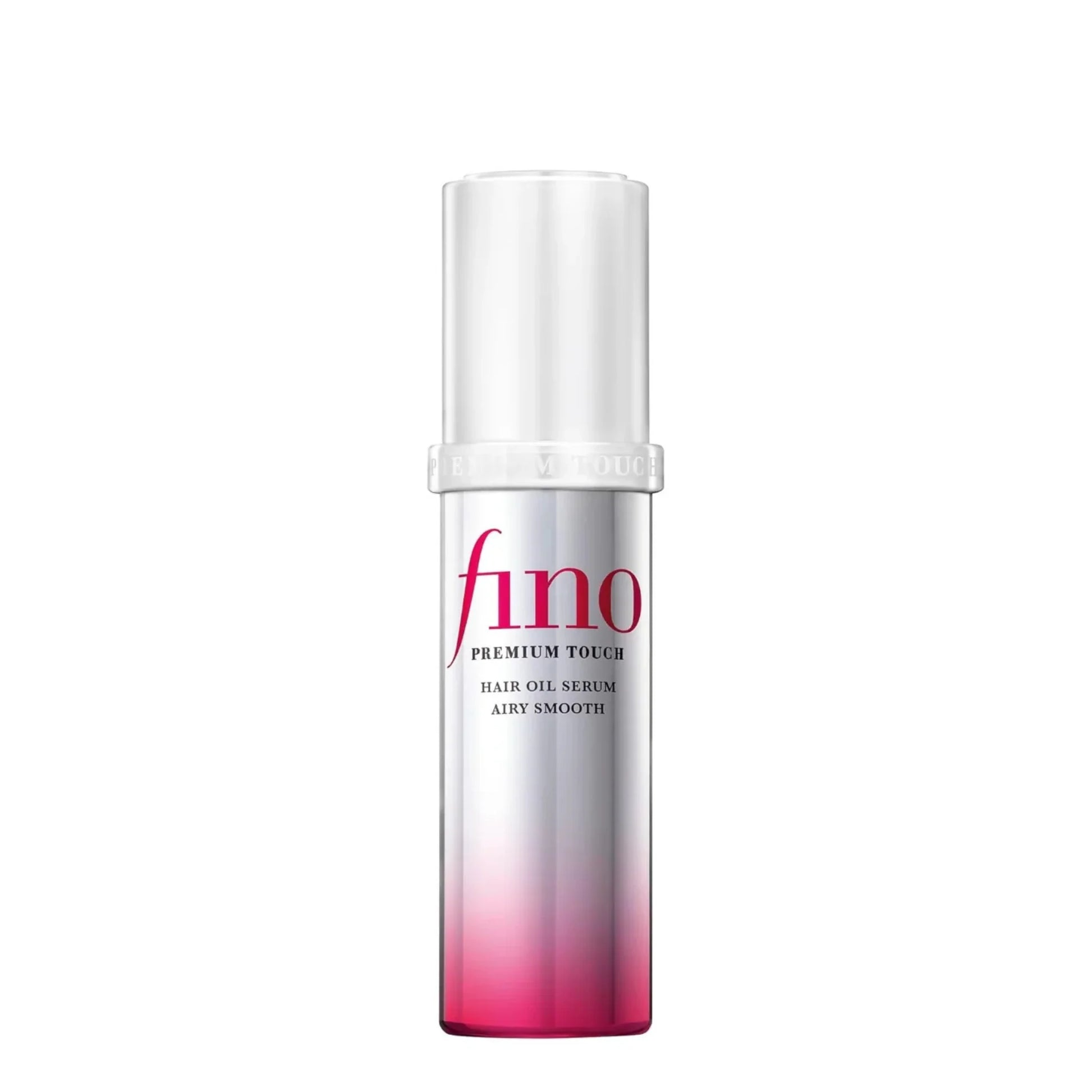 Fino hair oil serum bottle with gradient design on a white background